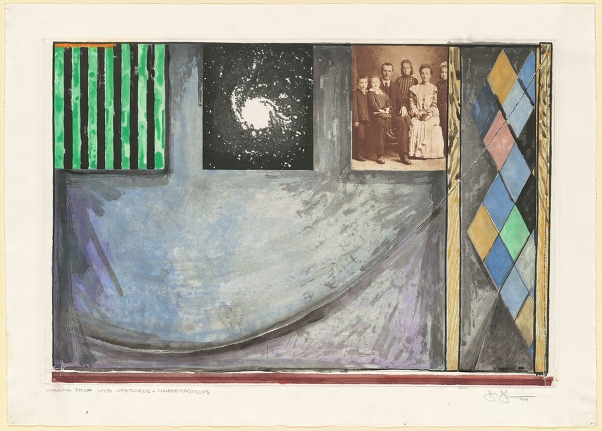 Untitled [working proof] by Jasper Johns