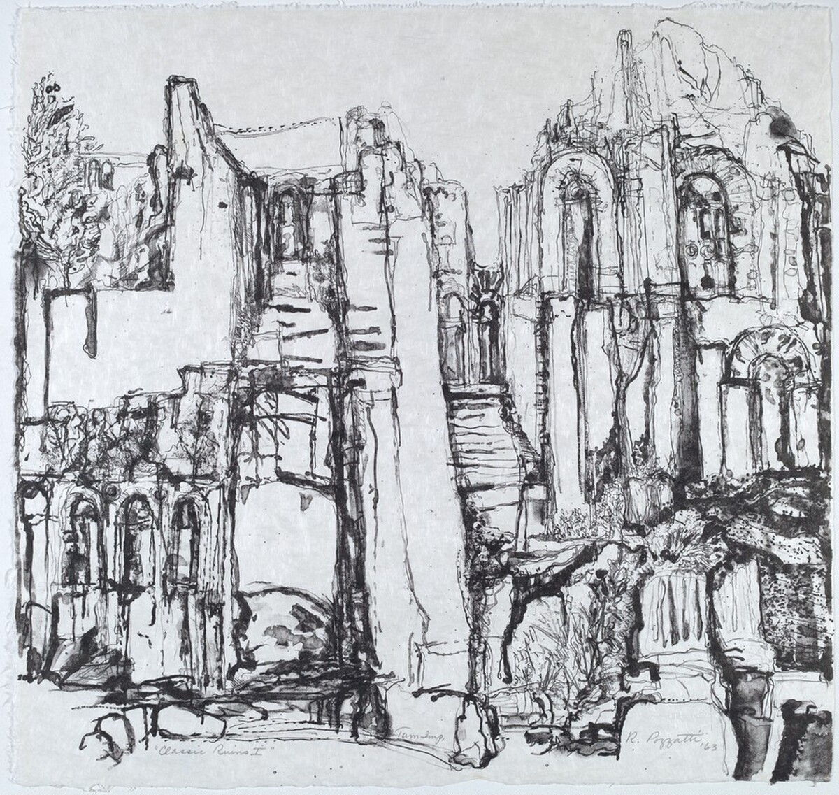 Classic Ruins I by Rudy Pozzatti
