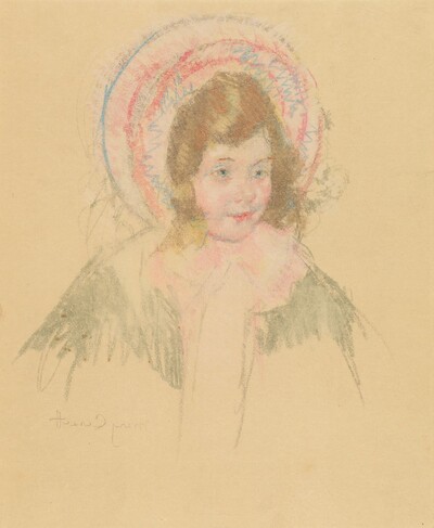 Sara Wearing a Bonnet and Coat