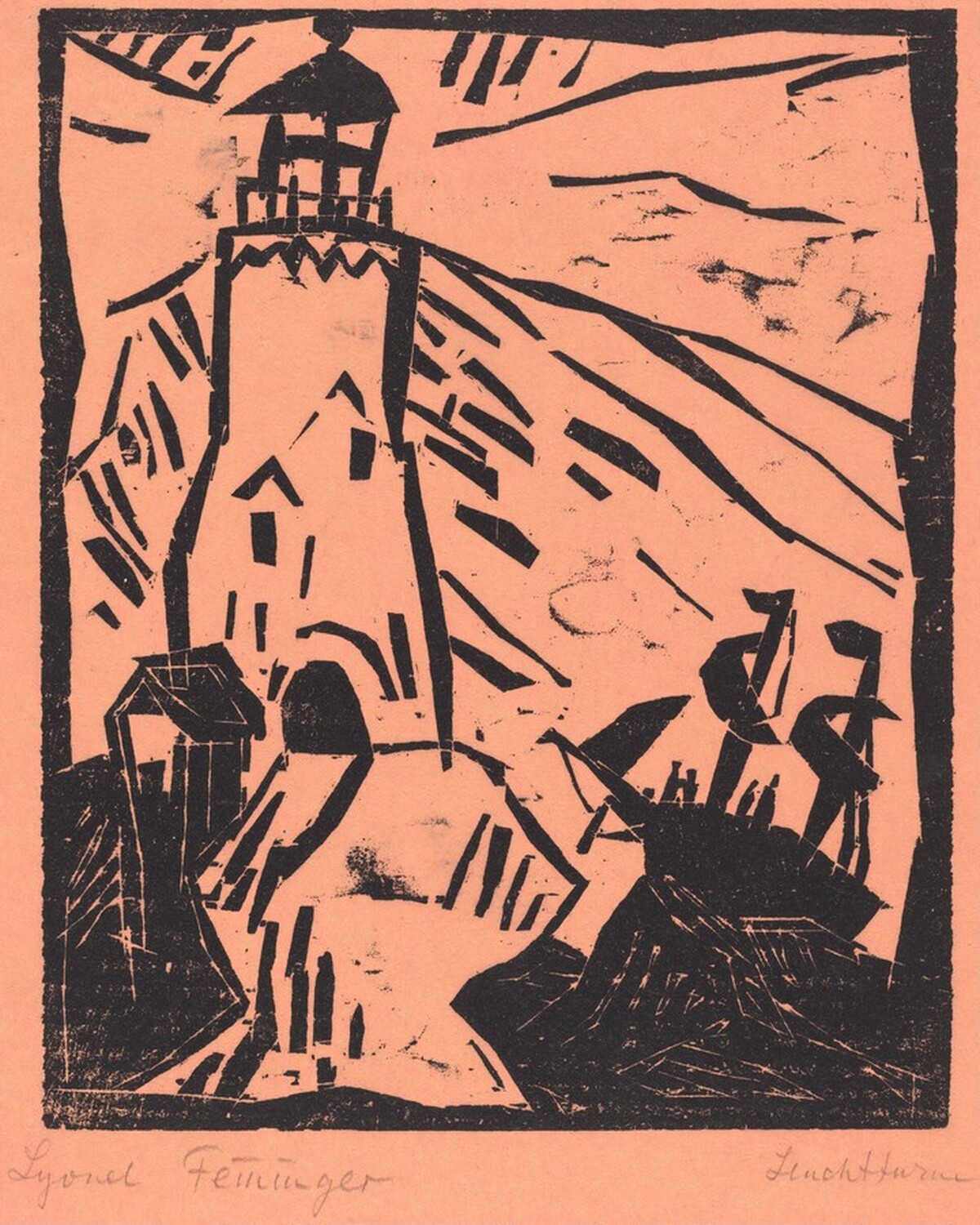 Lighthouse (Leuchtturm) by Lyonel Feininger