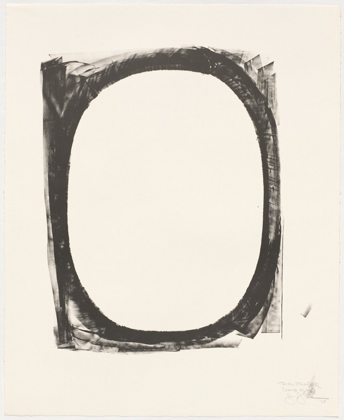 Figure 0 [trial proof] by Jasper Johns