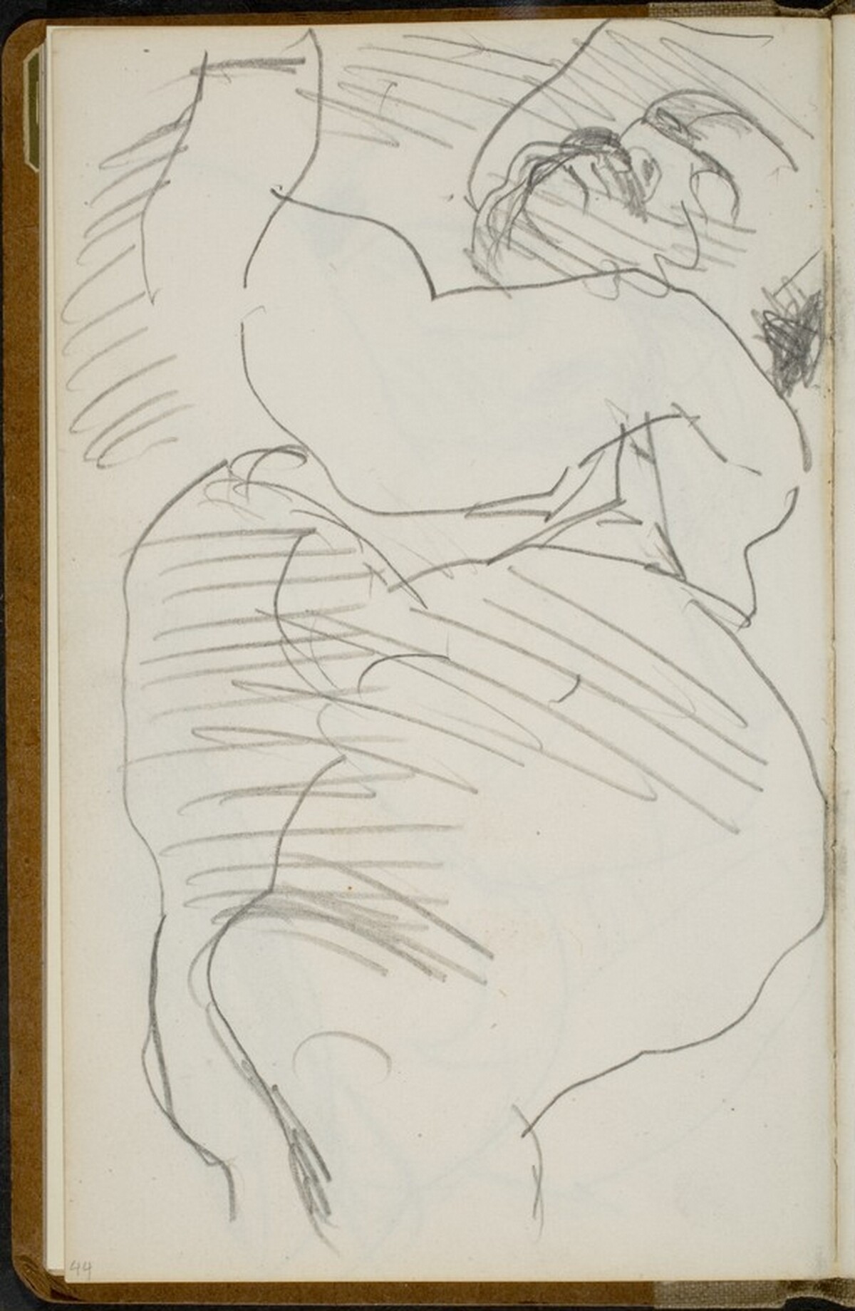 Schlafender Mann (Sleeping Man) [p. 44] by Max Beckmann