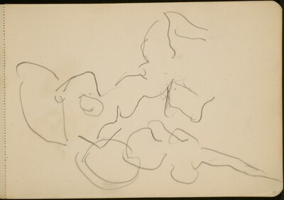 Flüchtige Studie zweier tanzender Figuren (Sketch of Dancing Figure) [p. 15]