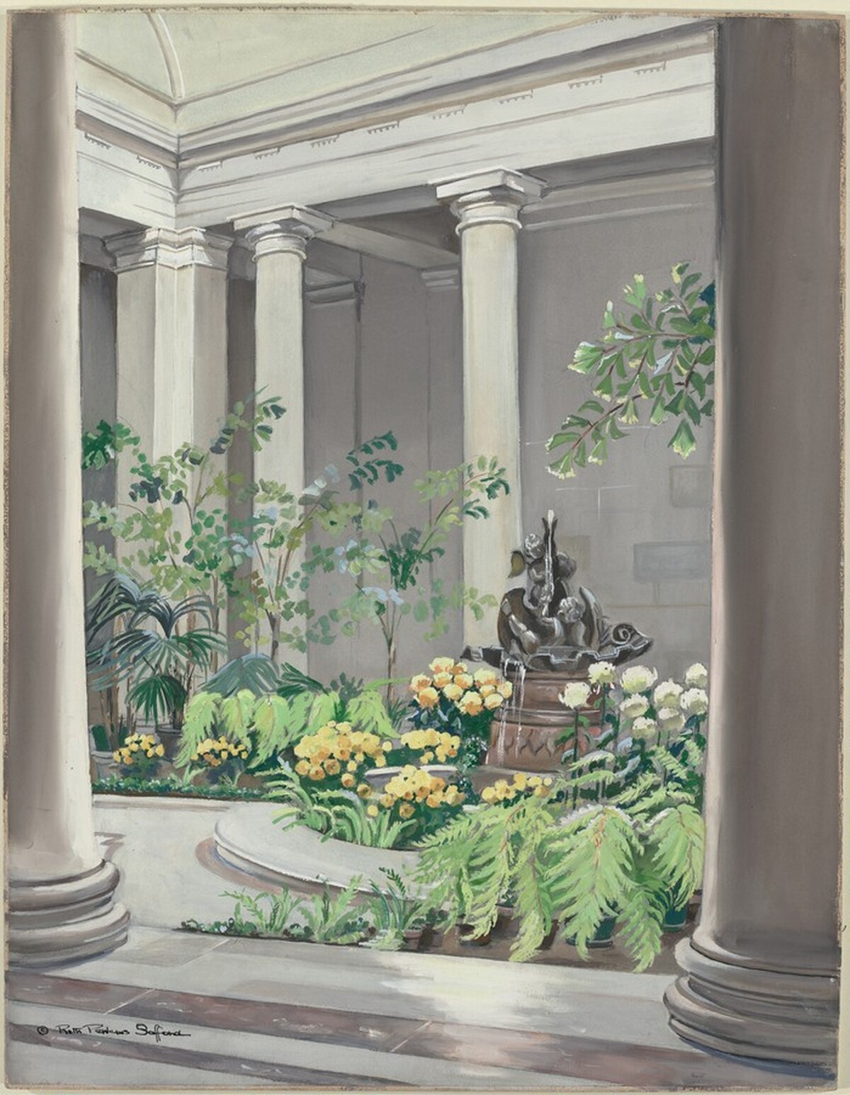 West Court, National Gallery of Art by Ruth Perkins Safford