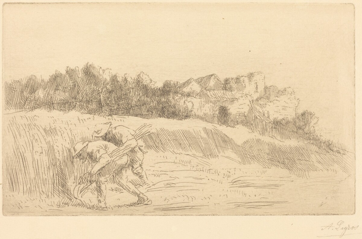 Harvesters (Les moissoneurs) by Alphonse Legros