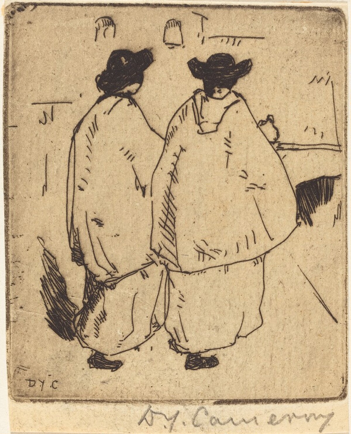 Two Monks by David Young Cameron