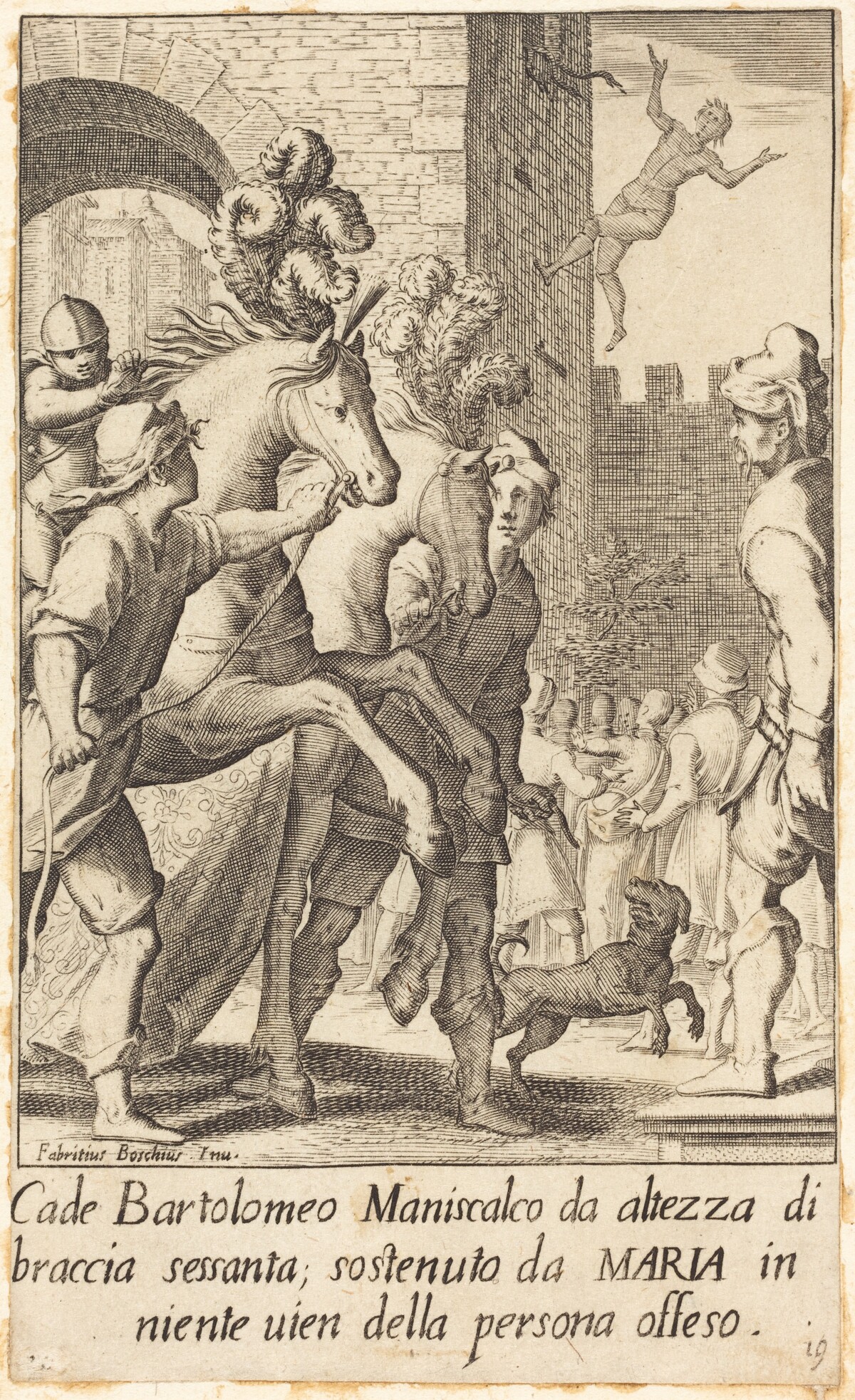 Bartolomeo, Farrier by Jacques Callot after Fabrizio Boschi