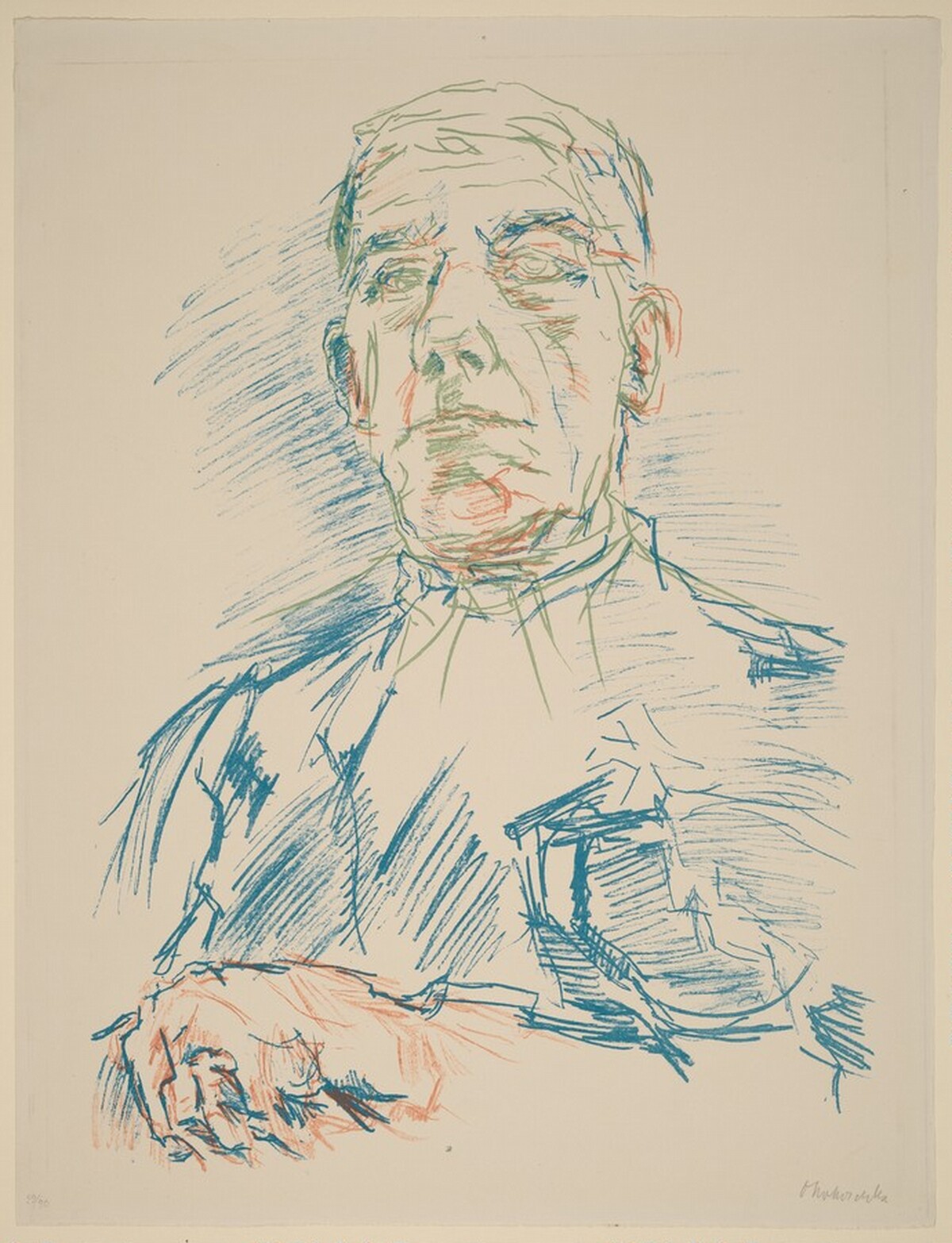Self-Portrait by Oskar Kokoschka