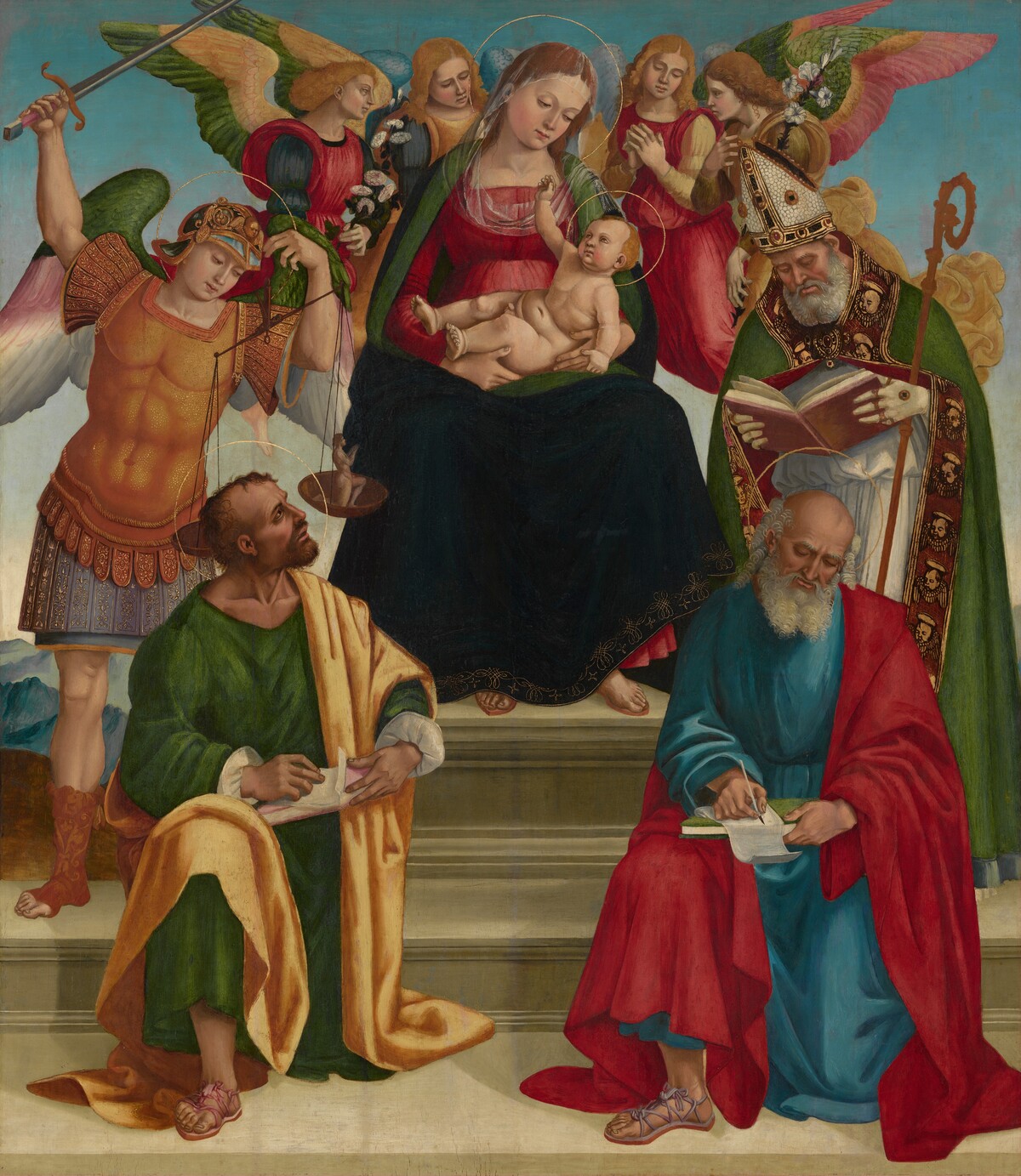 Madonna and Child with Saints and Angels by Luca Signorelli