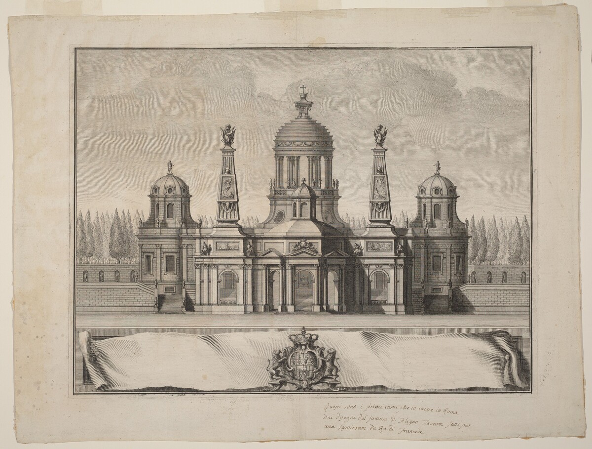 Sepulcher for the Kings of France by Giuseppe Vasi after Filippo Juvarra