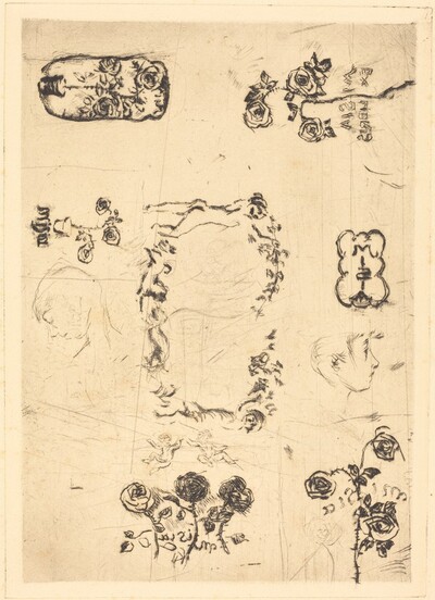 Preliminary Design of Book-plates for Misia Natanson Edwards Sert