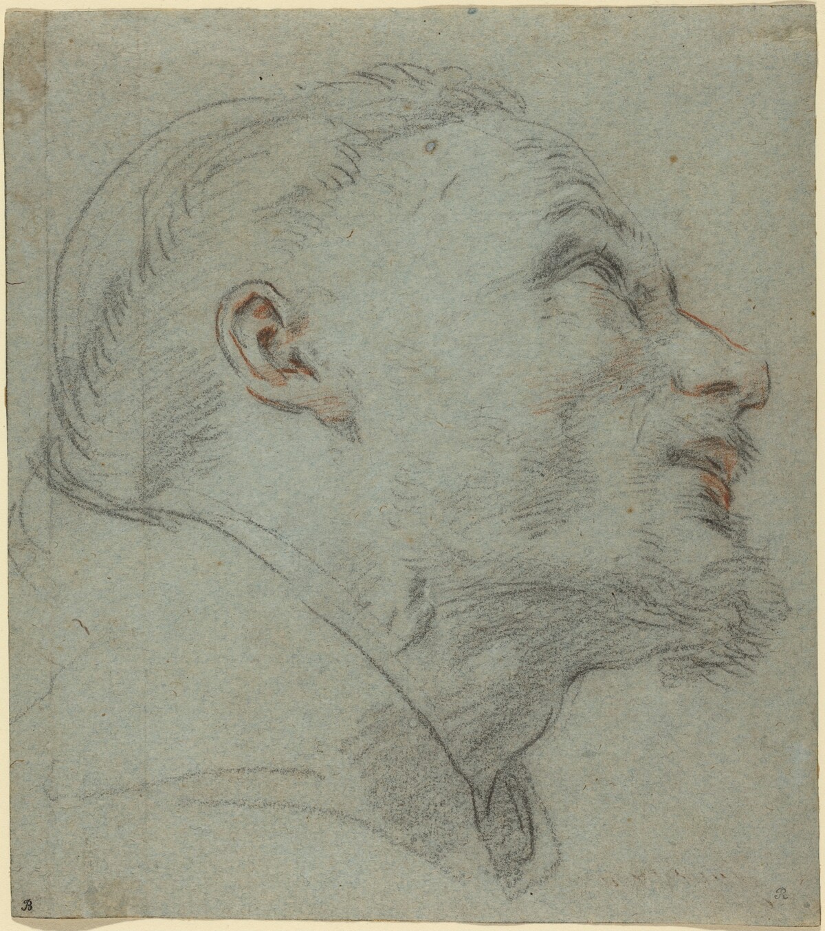 Head of Saint Francis by Guido Reni