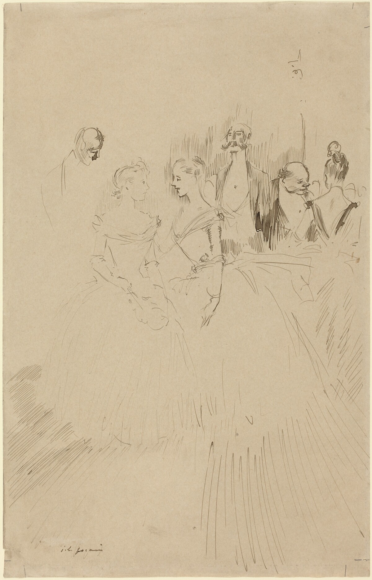 At an Evening Party by Jean-Louis Forain