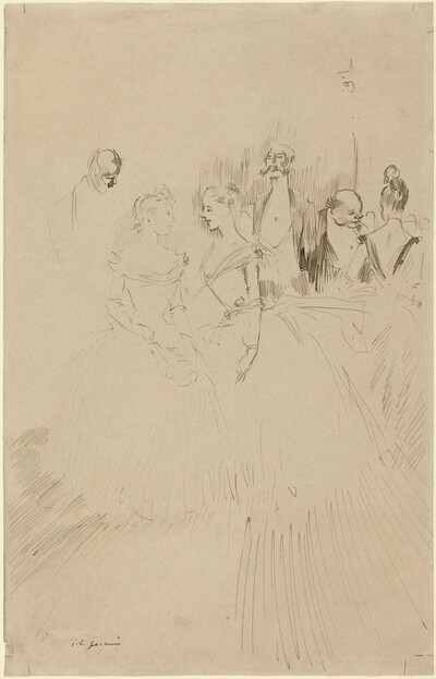 At an Evening Party