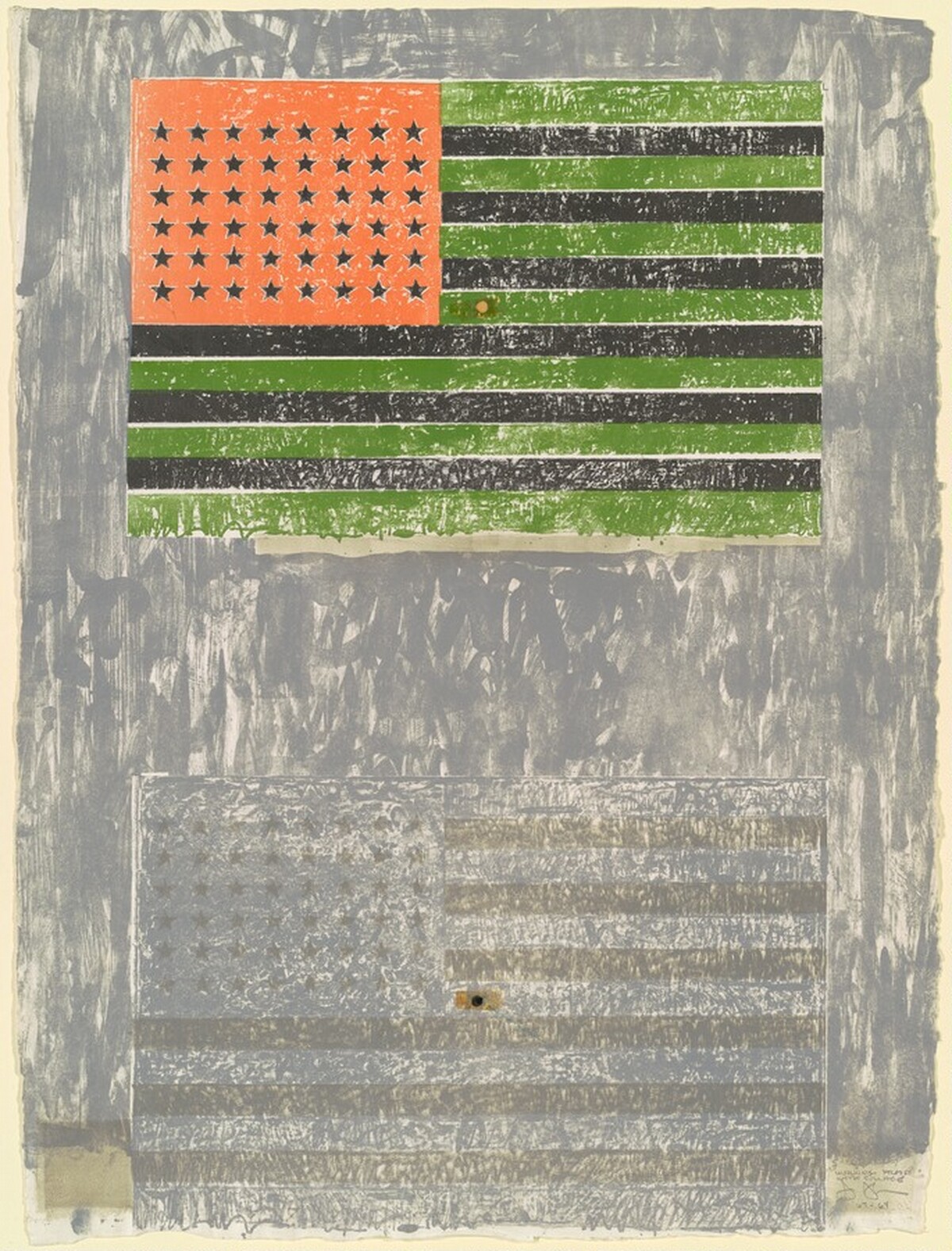 Flags [working proof] by Jasper Johns