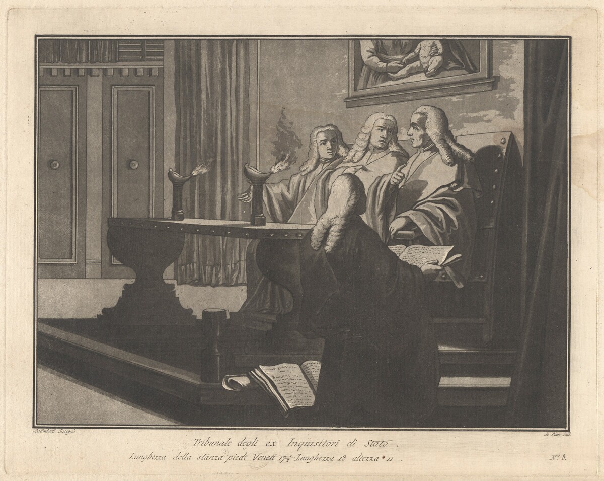 Court of the Former State Inquisitors by Giovanni De Pian, after Francesco Galimberti