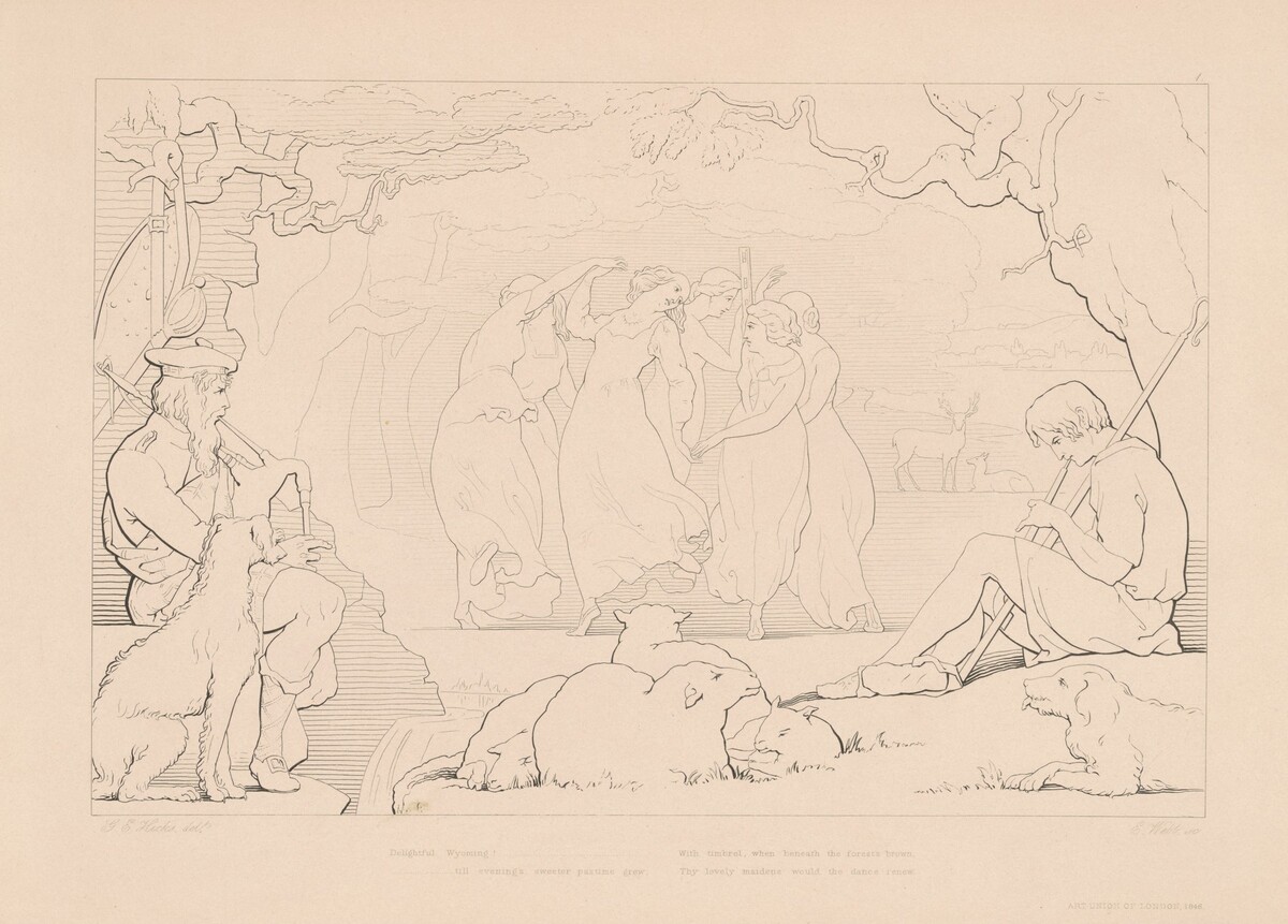 Delightful Wyoming! by Edward Webb, after George Elgar Hicks