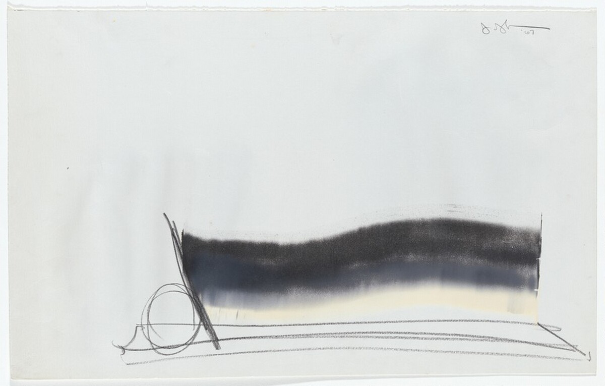 Watchman [preparatory drawing] by Jasper Johns