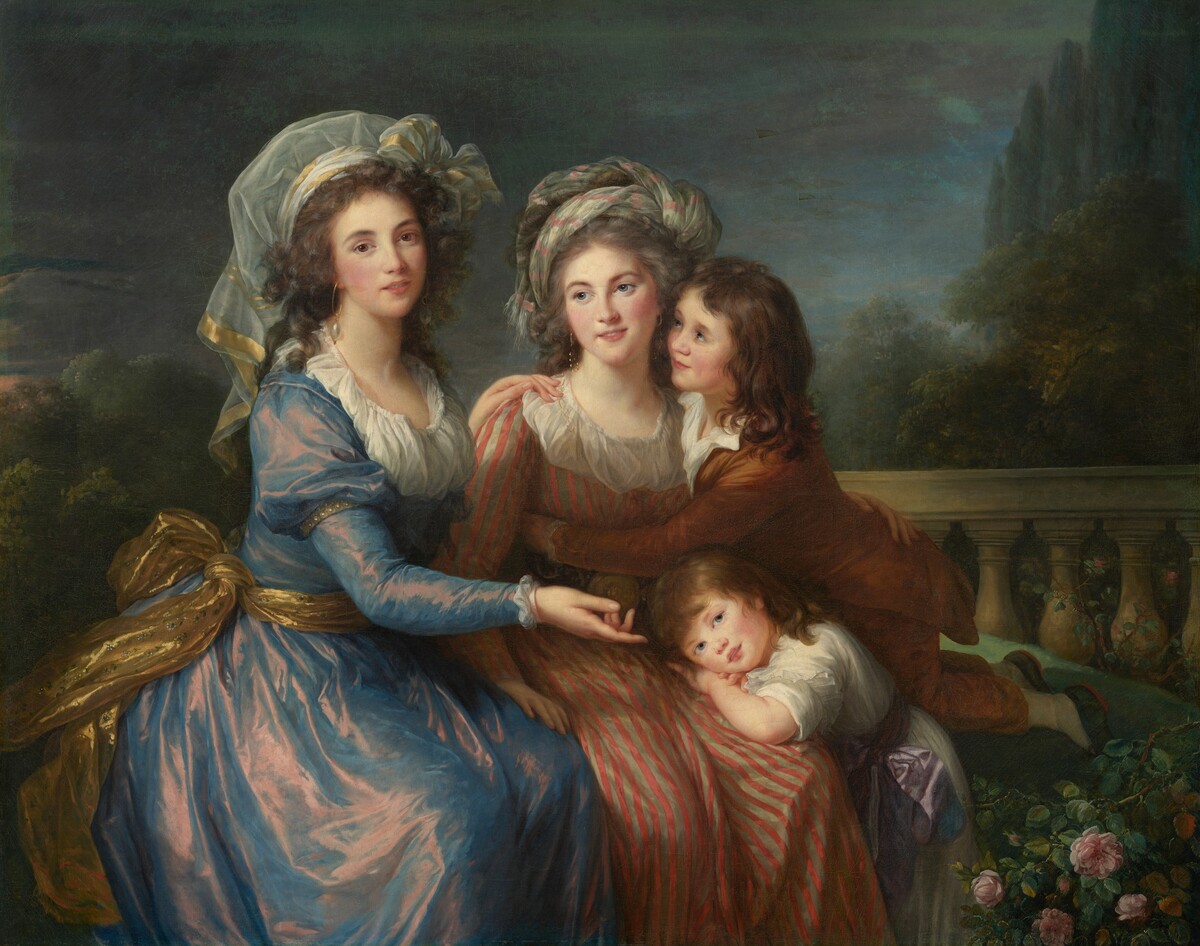 The Marquise de Pezay, and the Marquise de Rougé with Her Sons Alexis and Adrien by Élisabeth-Louise Vigée Le Brun