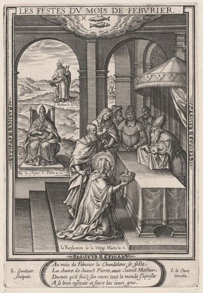 Les Festes du mois de Feburier (February: the Purification of the Virgin)