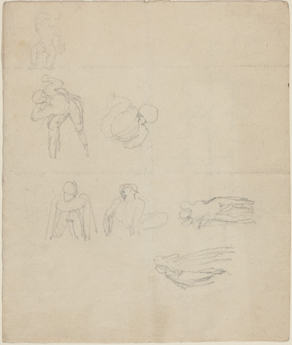 Sheet of Figures Studies by John Flaxman