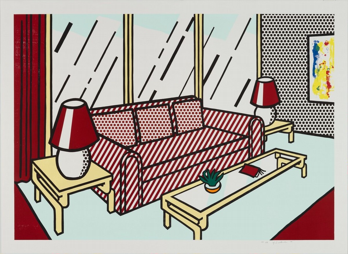 Red Lamps by Roy Lichtenstein