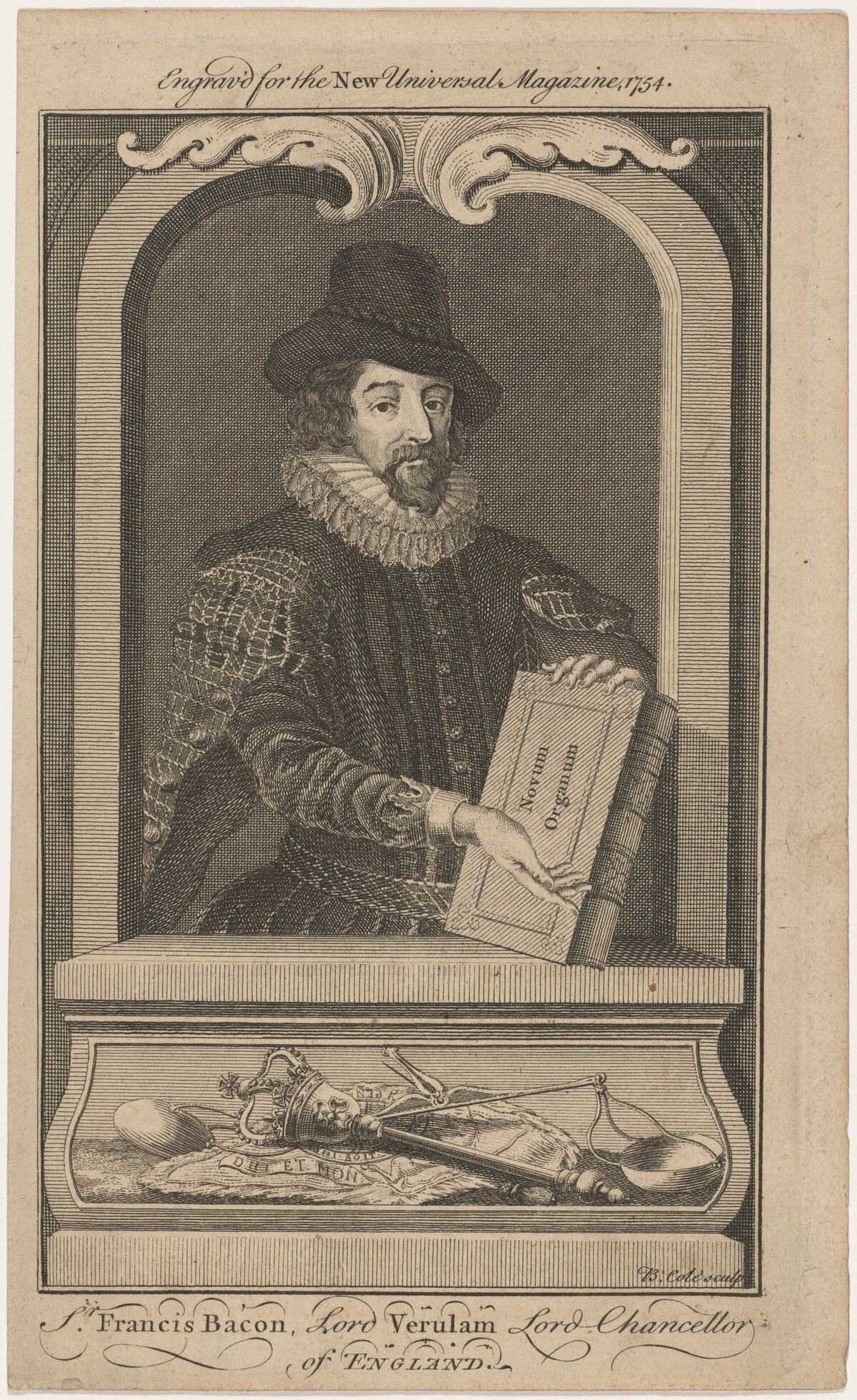 Sir Francis Bacon, Lord Verulam by B. Cole