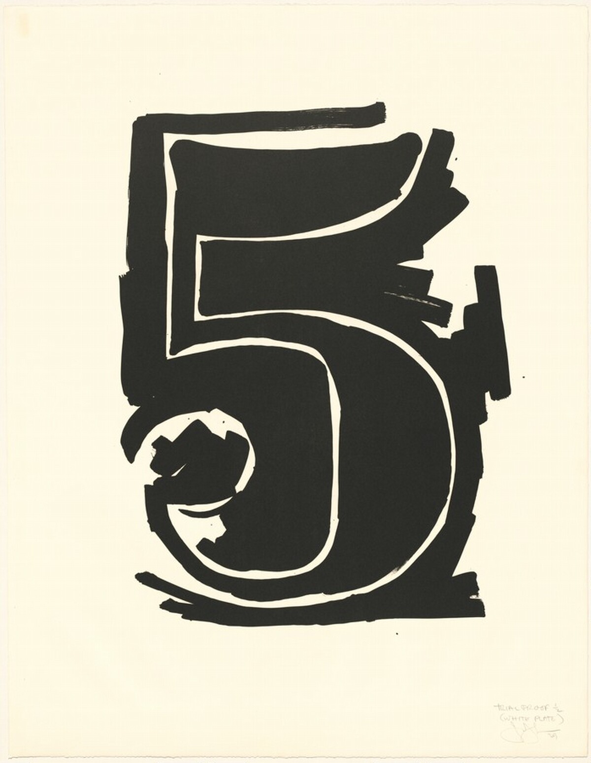 Figure 5 [trial proof] by Jasper Johns