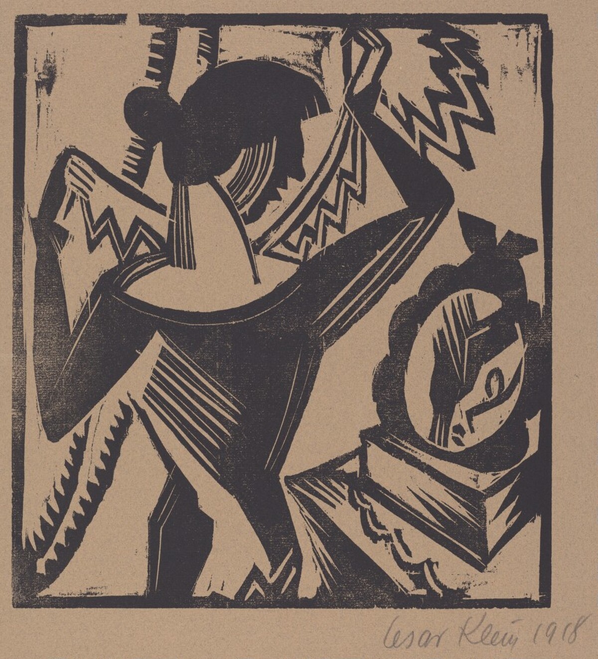 Woman Before a Mirror by Cesar Klein