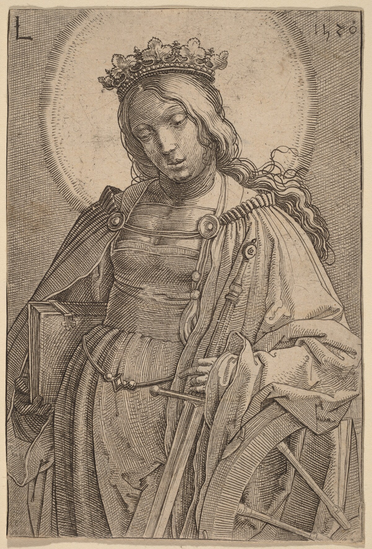 Saint Catherine by Lucas van Leyden