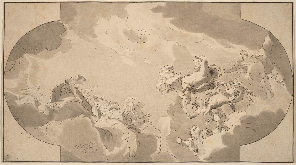 Ceiling Decoration by Bernhard Schreuder after Jacob de Wit