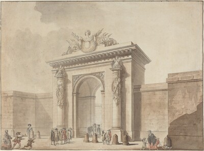 Portal of the Hôtel d'Uzès, rue Montmartre, Paris