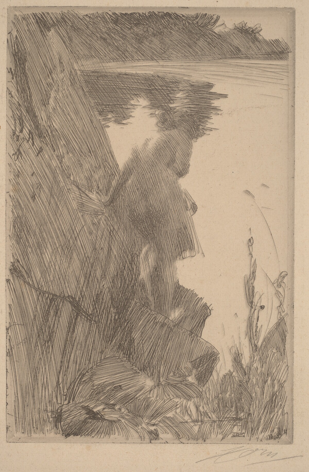 Bather III (Baigneuse de Dos) by Anders Zorn