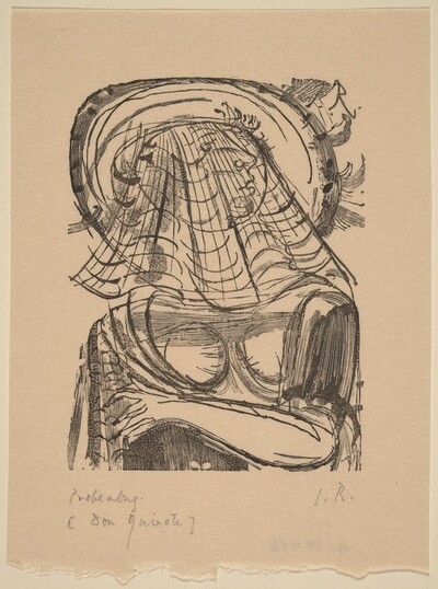 Illustration to Cervantes, "Don Quixote"