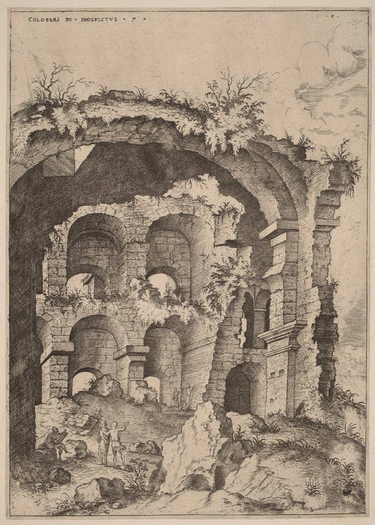 Seventh View of the Colosseum by Hieronymus Cock