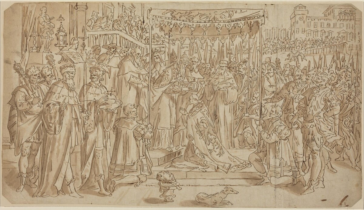 Coronation of the Emperor by after Maarten de Vos
