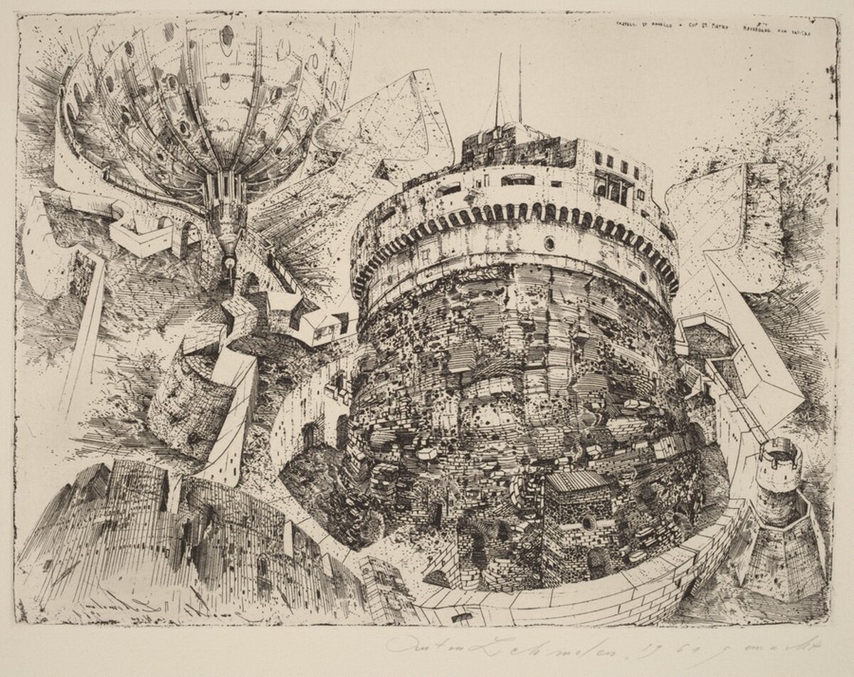 The Castel Sant'Angelo by Anton Lehmden