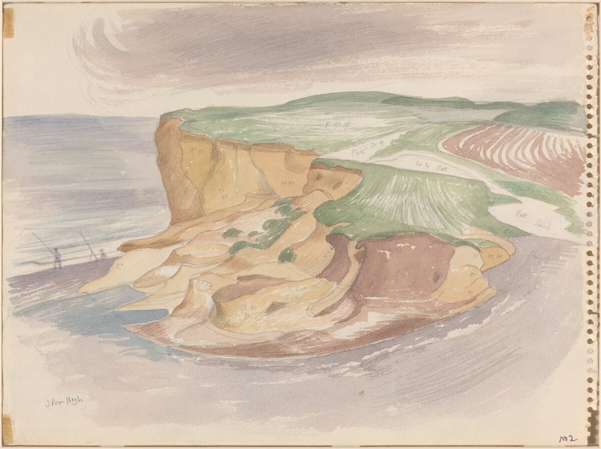 Cliff End, Weybourne [recto] by John Northcote Nash