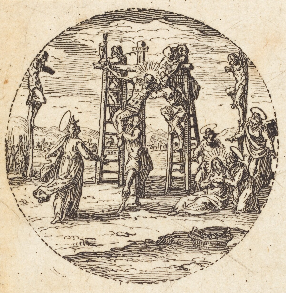 Descent from the Cross by Jacques Callot