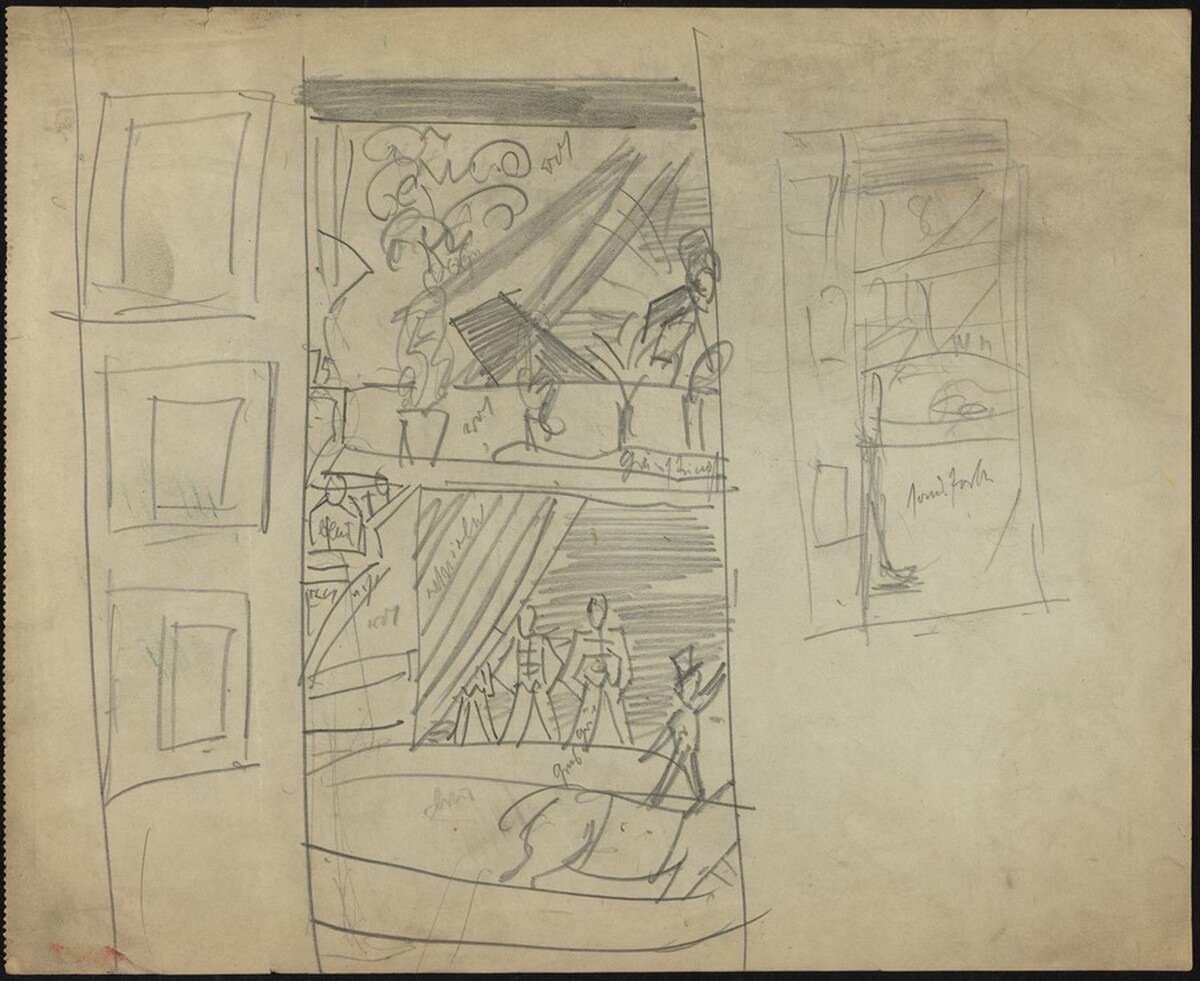Interior with Circus by Max Beckmann