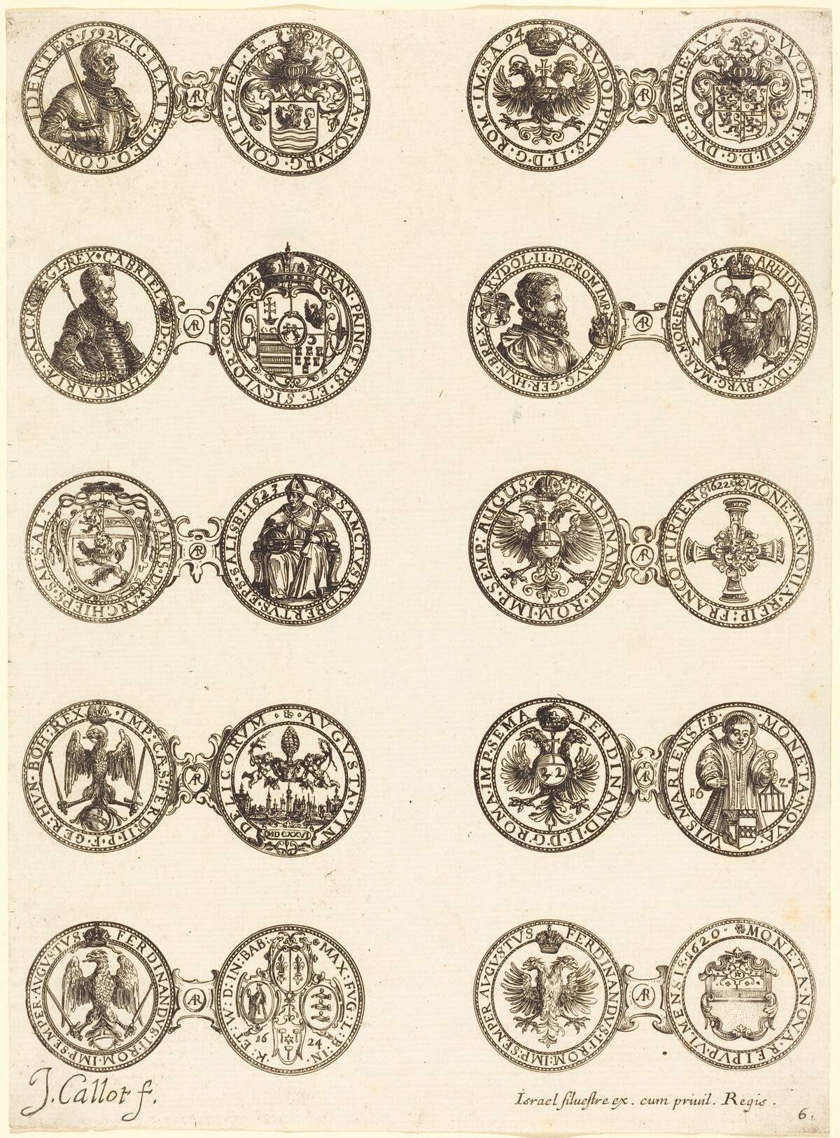Coins [plate 6] by Jacques Callot