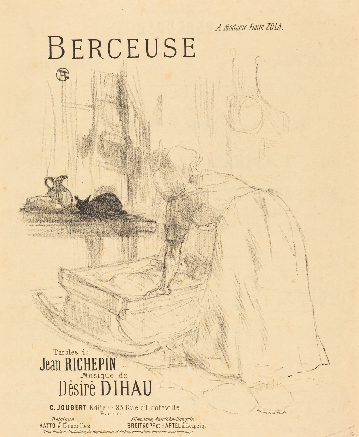 La Berceuse by Henri de Toulouse-Lautrec