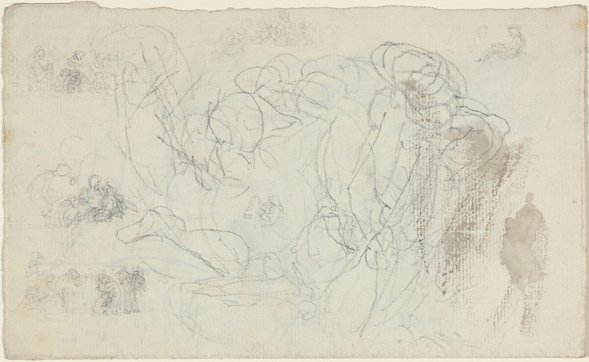 Sheet of Studies [recto and verso] by John Flaxman