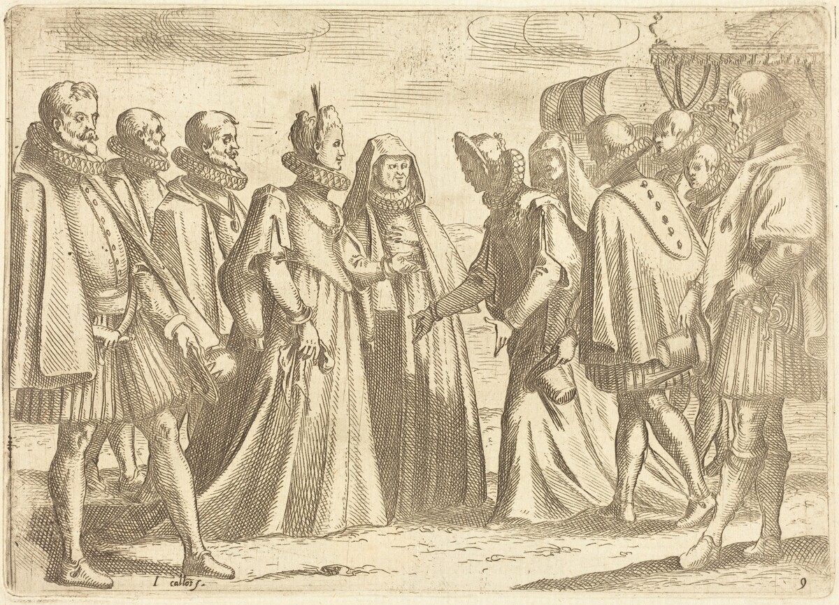 Reception at Mantua by Jacques Callot