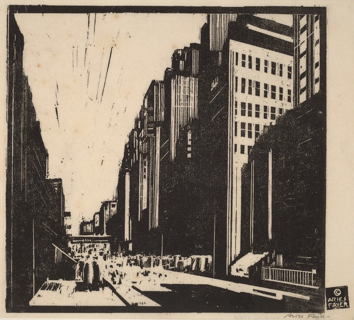 New York, 48th Street by Aries Fayer