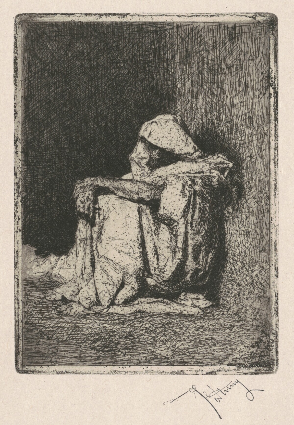 Arabe assis (Seated Arab) by Mariano Fortuny Marsal