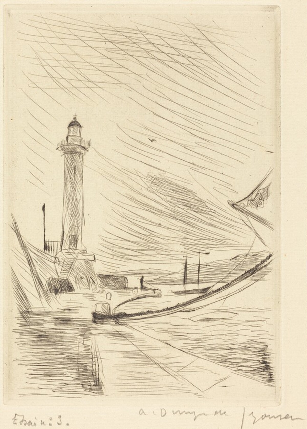 Lighthouse, Saint-Tropez (Saint-Tropez, le phare) by André Dunoyer de Segonzac