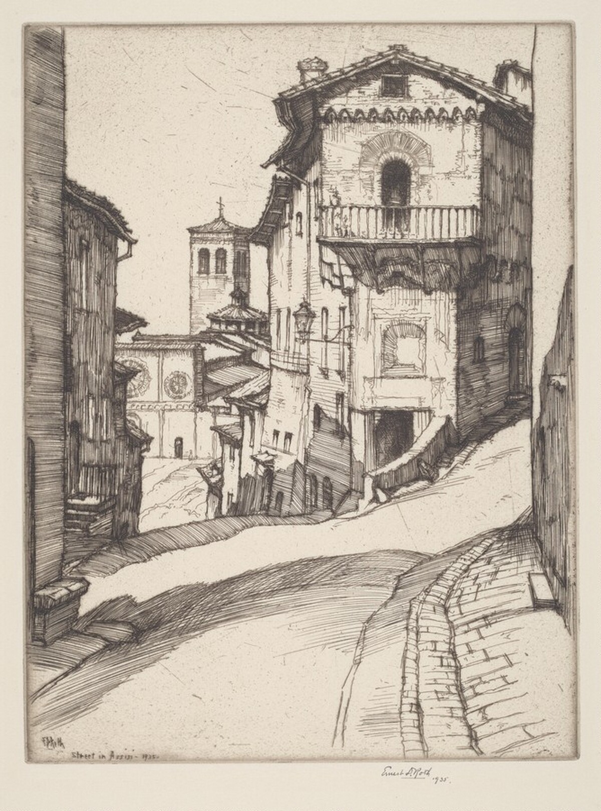 Street in Assisi by Ernest D. Roth