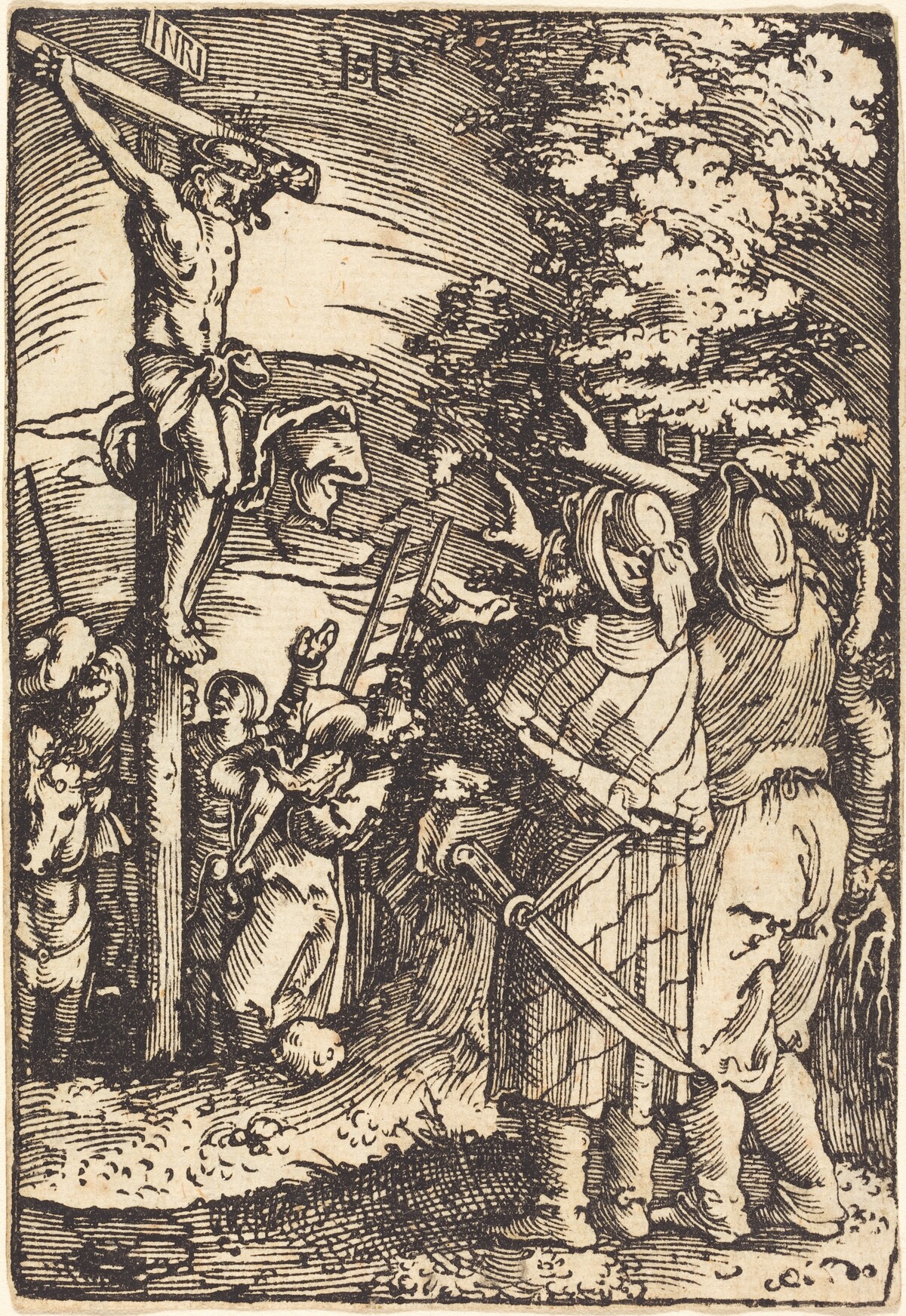 Christ on the Cross by Sebald Beham