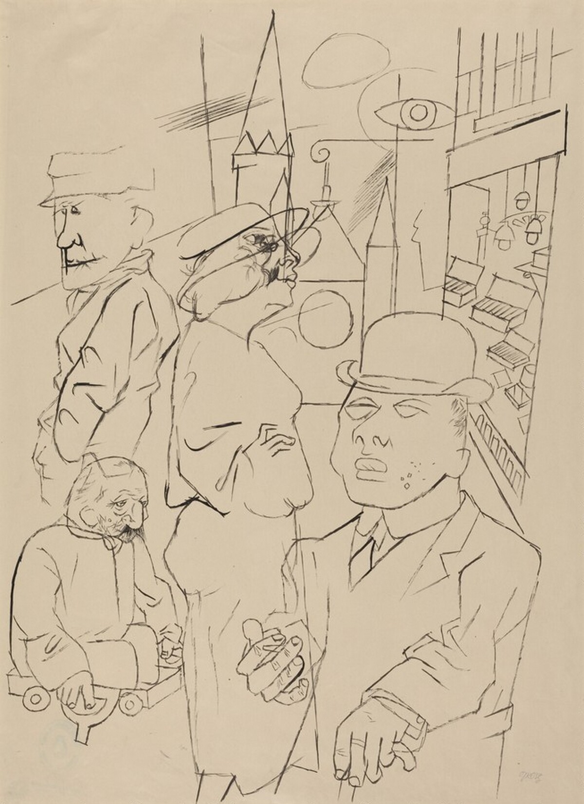 Street Scene by George Grosz